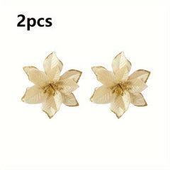 2pcs Christmas Tree Garland Rattan Decorations Christmas Glitter
