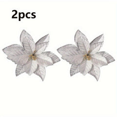 2pcs Christmas Tree Garland Rattan Decorations Christmas Glitter