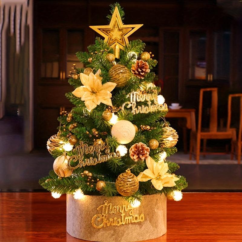 2pcs Christmas Tree Garland Rattan Decorations Christmas Glitter