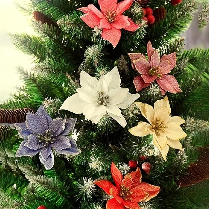 2pcs Christmas Tree Garland Rattan Decorations Christmas Glitter
