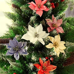 2pcs Christmas Tree Garland Rattan Decorations Christmas Glitter