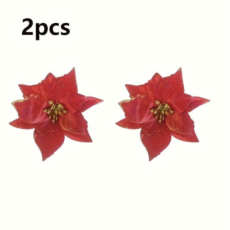2pcs Christmas Tree Garland Rattan Decorations Christmas Glitter