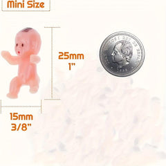 10pcs Mini Plastic Baby Toys for Cake Decoration or Dollhouse Accessories