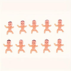 10pcs Mini Plastic Baby Toys for Cake Decoration or Dollhouse Accessories
