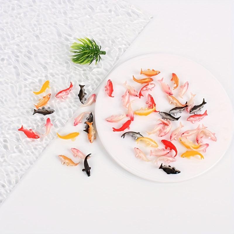 20pcs Simulation Koi Mini Small Carp Goldfish