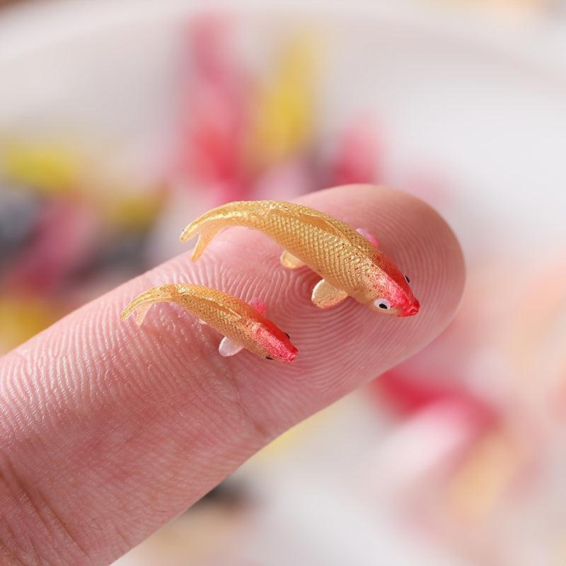20pcs Simulation Koi Mini Small Carp Goldfish