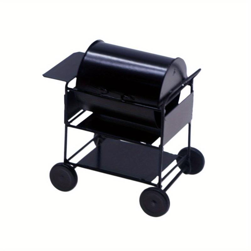 Mini Iron Outdoor BBQ Grill for Doll House Decorations