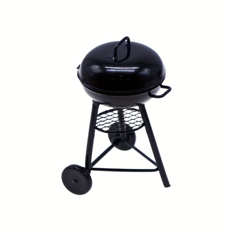 Mini Iron Outdoor BBQ Grill for Doll House Decorations
