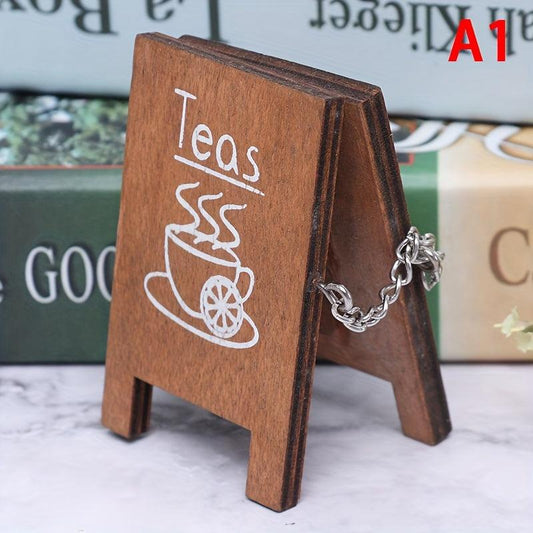 1pc Vintage Shop Decorative Notice Board 1:12 Dollhouse Furniture Toys