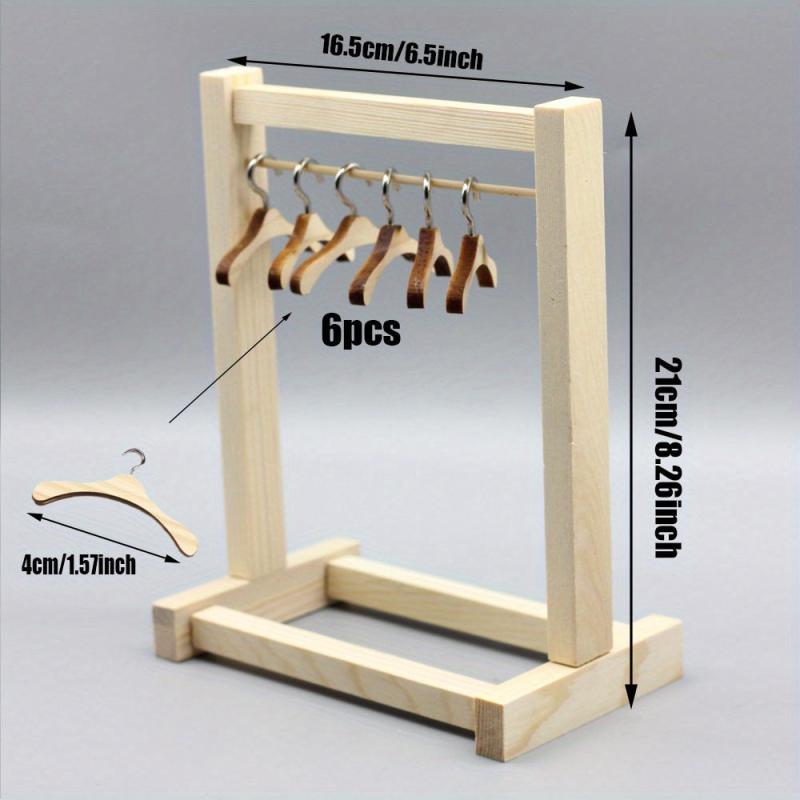 7pcs Doll Clothes Hangers Set