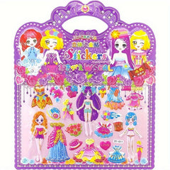3D Doll Decoration Stickers Reusable Bubble Stickers Holiday Patterns