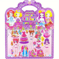 3D Doll Decoration Stickers Reusable Bubble Stickers Holiday Patterns