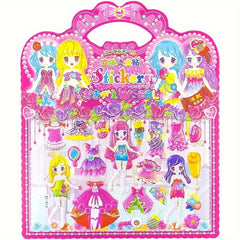 3D Doll Decoration Stickers Reusable Bubble Stickers Holiday Patterns
