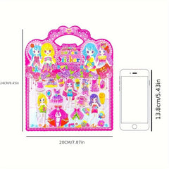 3D Doll Decoration Stickers Reusable Bubble Stickers Holiday Patterns