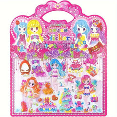 3D Doll Decoration Stickers Reusable Bubble Stickers Holiday Patterns