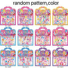 3D Doll Decoration Stickers Reusable Bubble Stickers Holiday Patterns