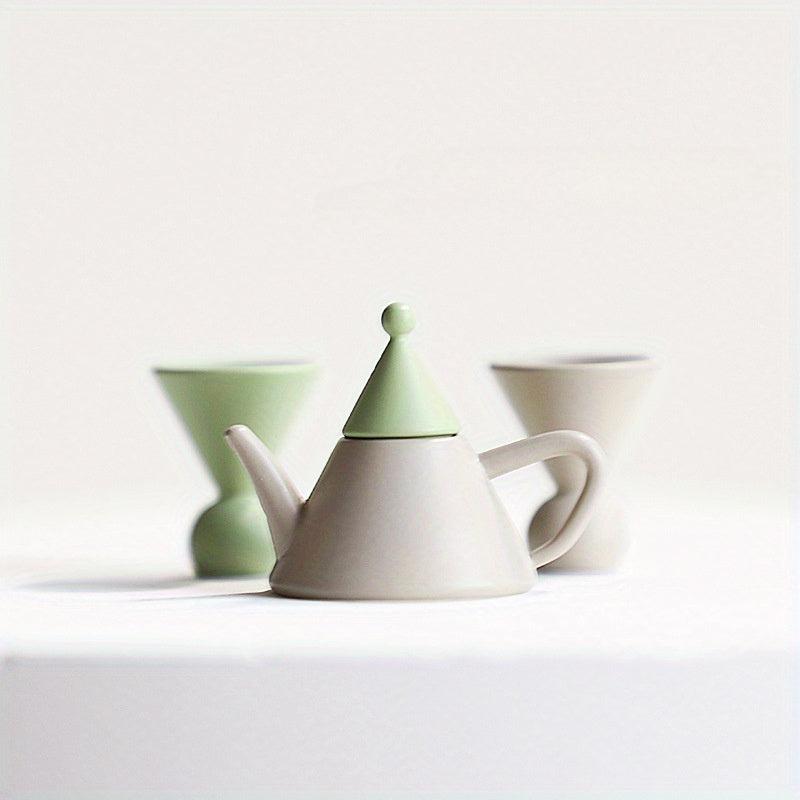 1:12 Scale Dollhouse Teapot Tea Cup Set Kitchen Decor Toy Christmas Gift