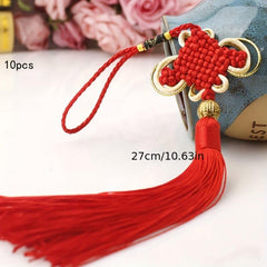 10 Chinese Knot Tassel Car Pendant Spring Celebration Home Decor