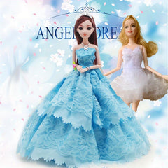 2pcs Lace Princess Party Dress Doll Clothes