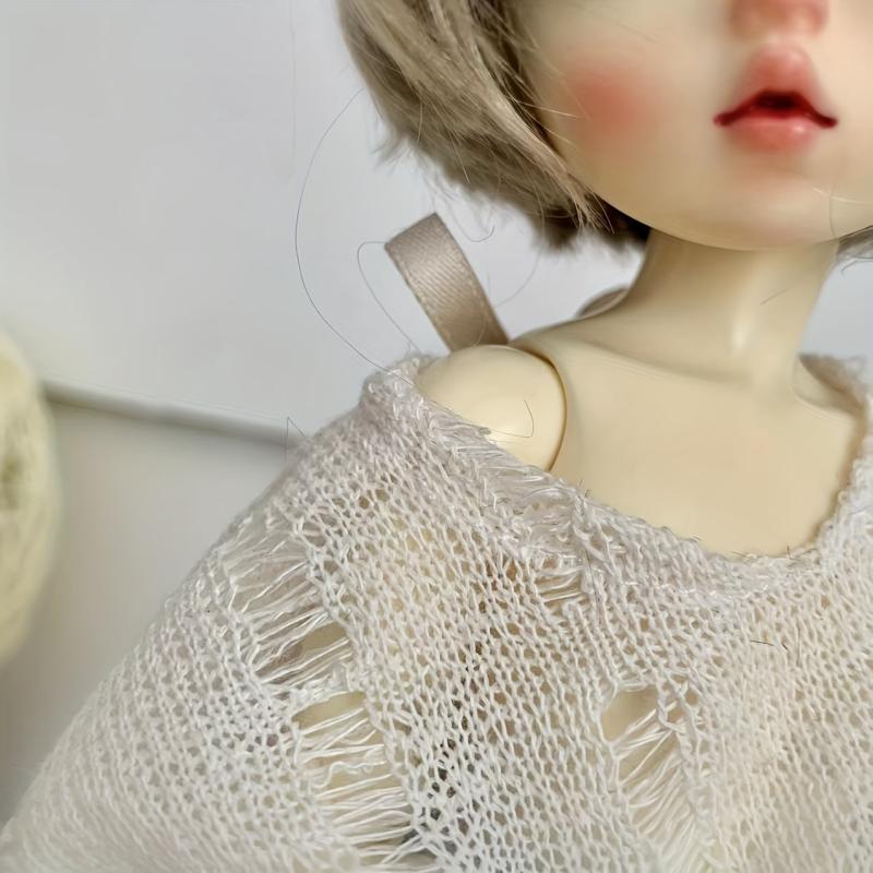 6pcs Hollow Knit Sweater Denim Skirt BJD Clothes