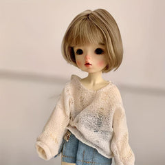6pcs Hollow Knit Sweater Denim Skirt BJD Clothes