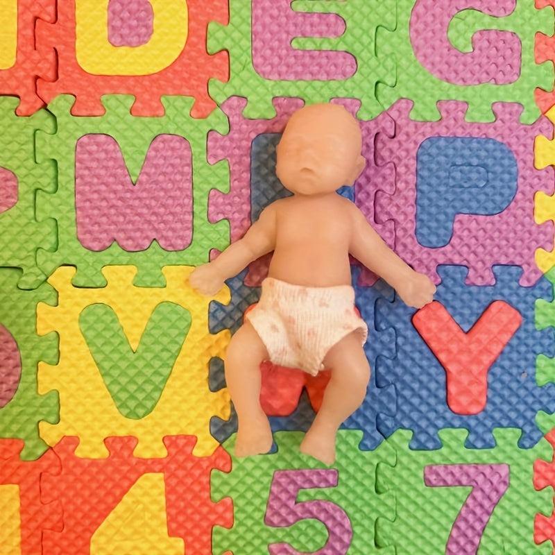 Mini Reborn Doll Solid Silicone Doll Plain Body Doll Makeup Film