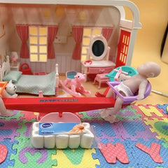 Mini Reborn Doll Solid Silicone Doll Plain Body Doll Makeup Film