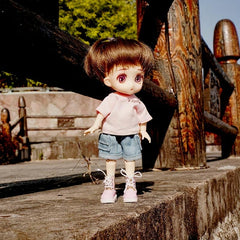 1pc 3 8cm1 50inch Doll Denim Cargo Shorts OB11 Doll Clothing