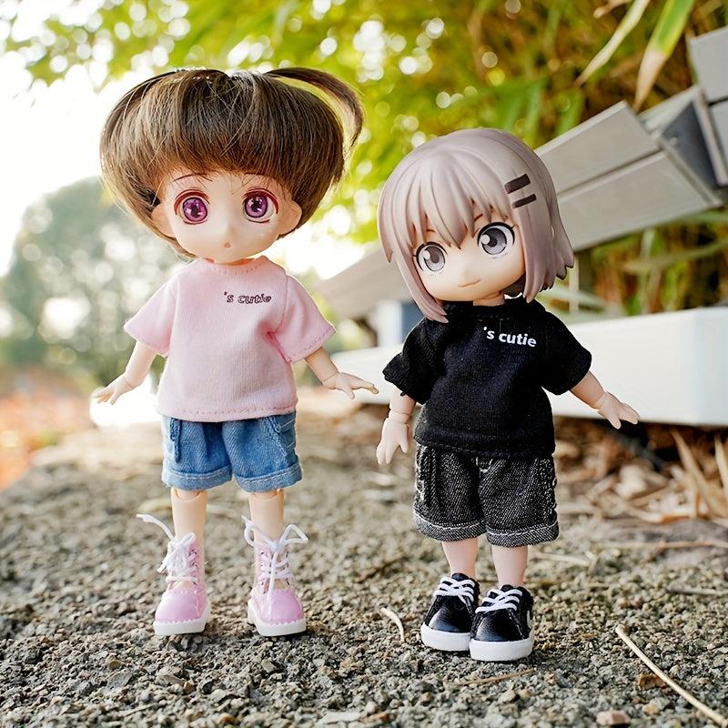 1pc 3 8cm1 50inch Doll Denim Cargo Shorts OB11 Doll Clothing