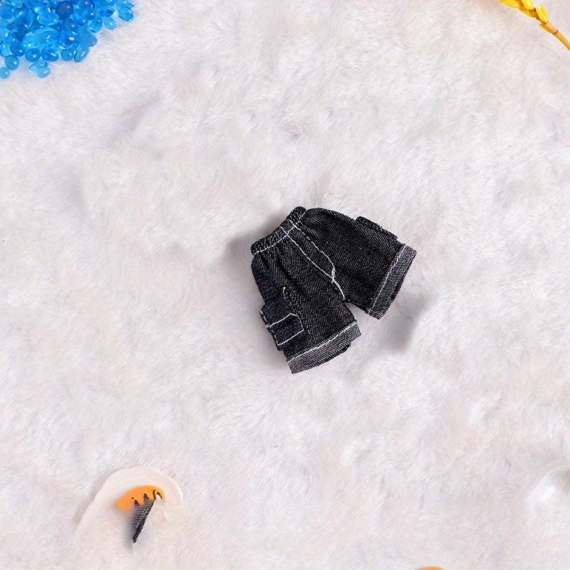 1pc 3 8cm1 50inch Doll Denim Cargo Shorts OB11 Doll Clothing
