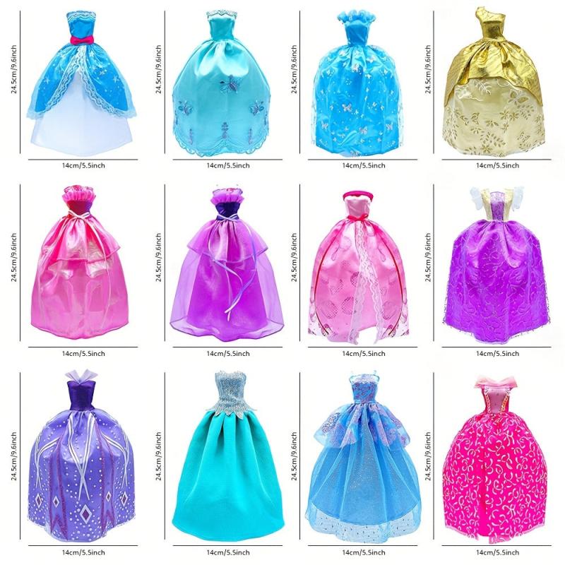 50pcs Clothes for 29-21cm & 30-48cm Dolls