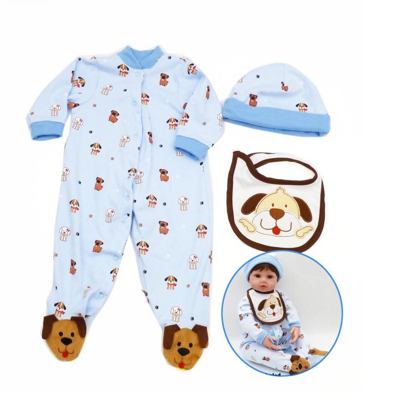 Puppy Bib Doll Clothes Set for 60-96 cm Dolls