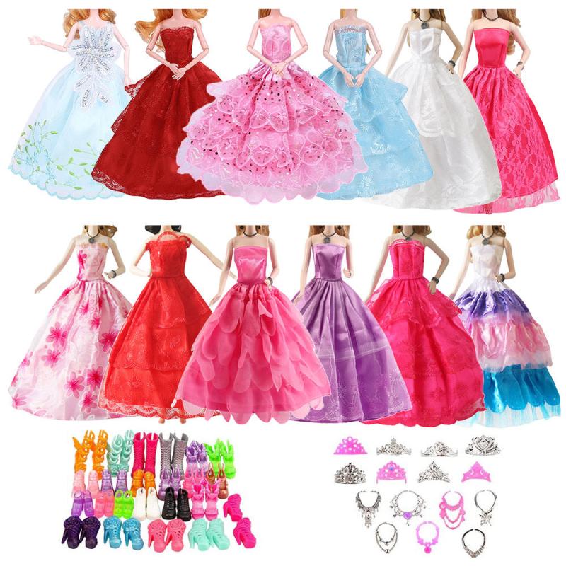 26pcs Doll Princess Clothes and Accessories Set for 29-21cm Dolls