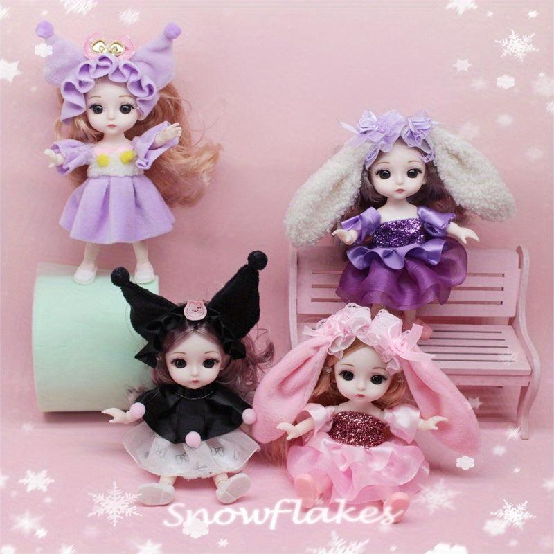 Mini Doll With Multiple Joints Little Figure Toy Keychain Toy Gift