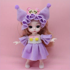Mini Doll With Multiple Joints Little Figure Toy Keychain Toy Gift