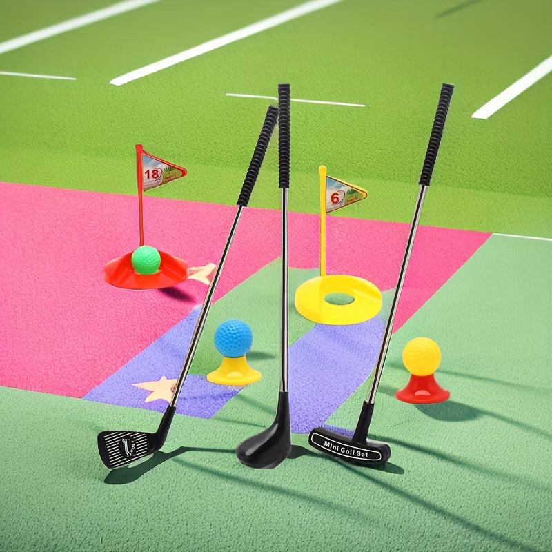 Golf Ball Metal Ball Pole Outdoor Toy Sports Set