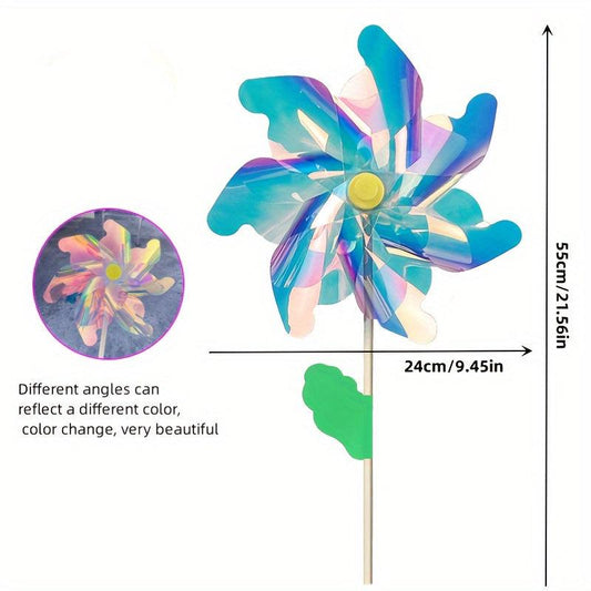 DIY Plastic Windmill Toy for Outdoor Garden Decoration