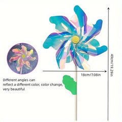 DIY Plastic Windmill Toy for Outdoor Garden Decoration