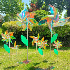 DIY Plastic Windmill Toy for Outdoor Garden Decoration