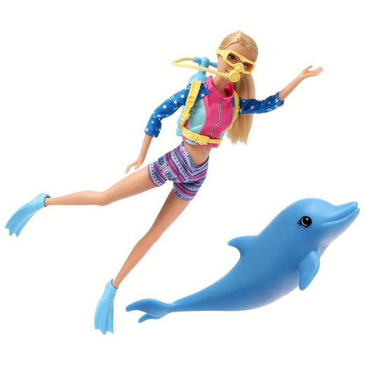 Interactive Dolphin Trainer Toy Set for Kids - Holiday Gift
