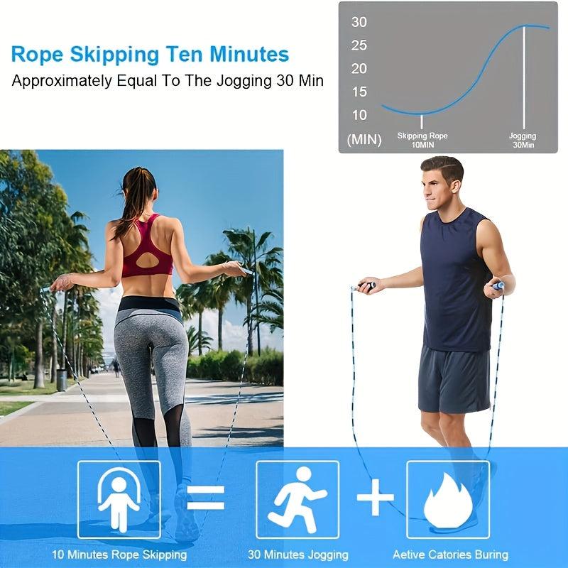 Adjustable Tangle-Free Jump Rope For Fitness Exercise