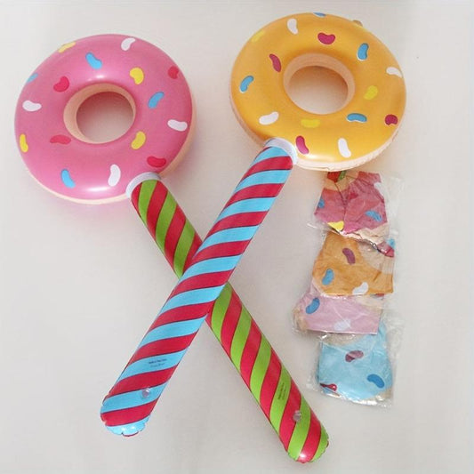 Inflatable Donut Stick PVC Prop