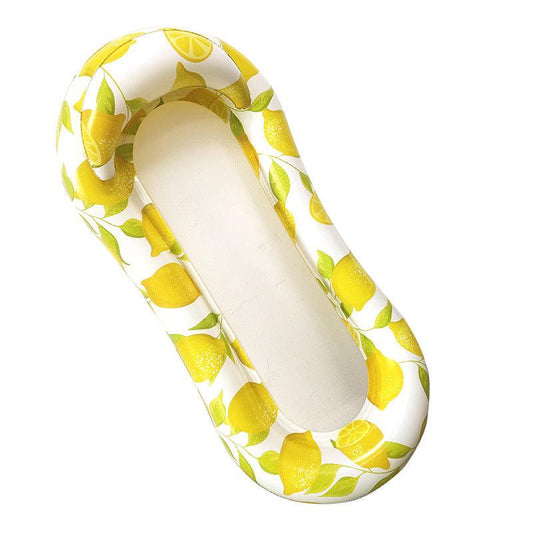 Inflatable Lemon Mesh Floating Row Recliner
