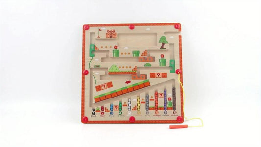 Wooden Magnetic Mushroom House Puzzle