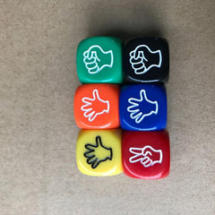 Rock Paper Scissors Game Dice Punching Fun Dice Small Toy