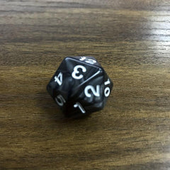 20 Sided Transparent Red Dice - D20 Attack Value Dice