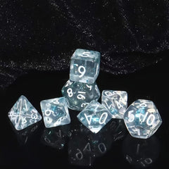 7pcs Mini Acrylic Polyhedral Dice Set For Role Play