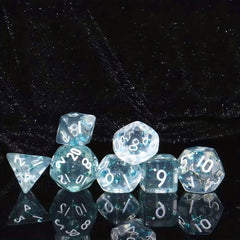 7pcs Mini Acrylic Polyhedral Dice Set For Role Play
