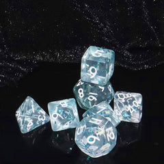 7pcs Mini Acrylic Polyhedral Dice Set For Role Play