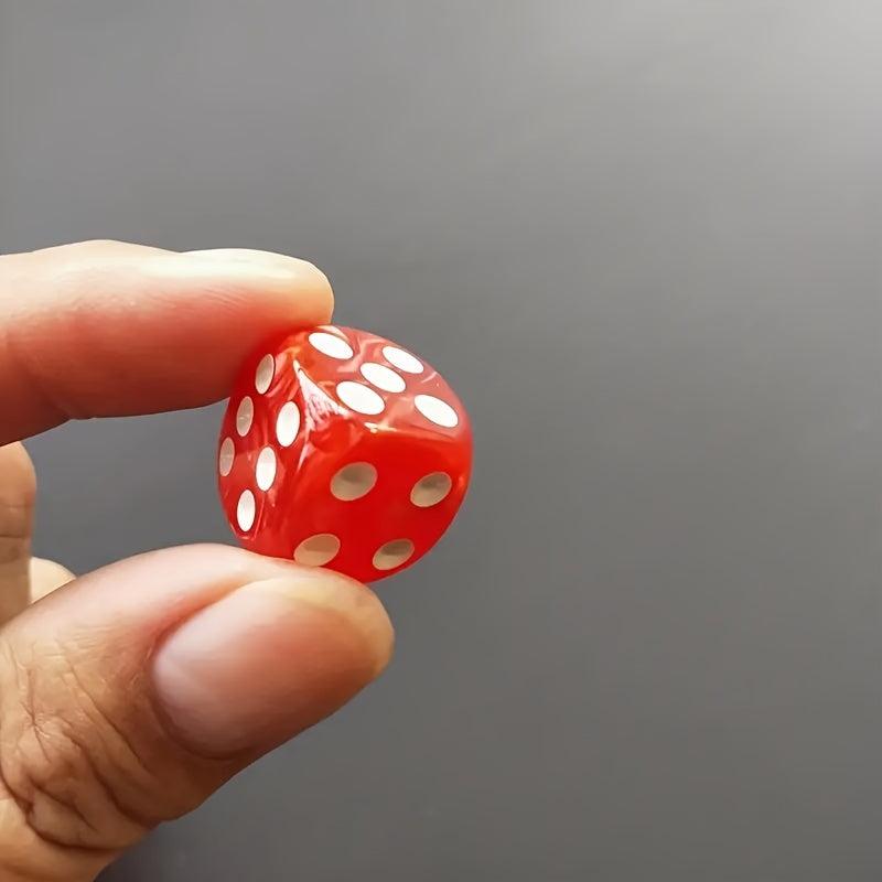 10pcs Red Game Dice Set for Family Board Game Accessories